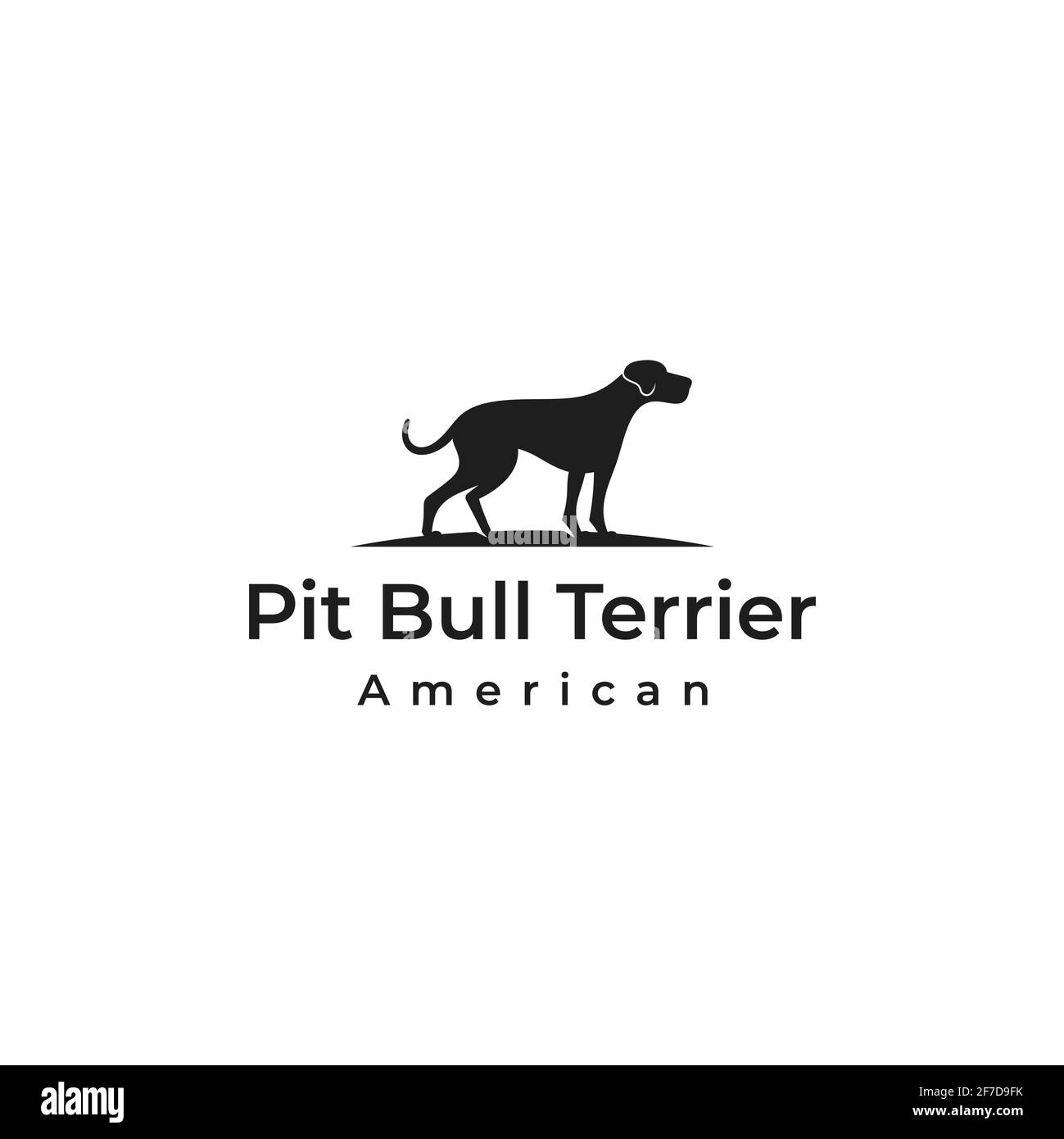 Illustration du vecteur de conception du logo American Bulldog / Pitbull Illustration de Vecteur