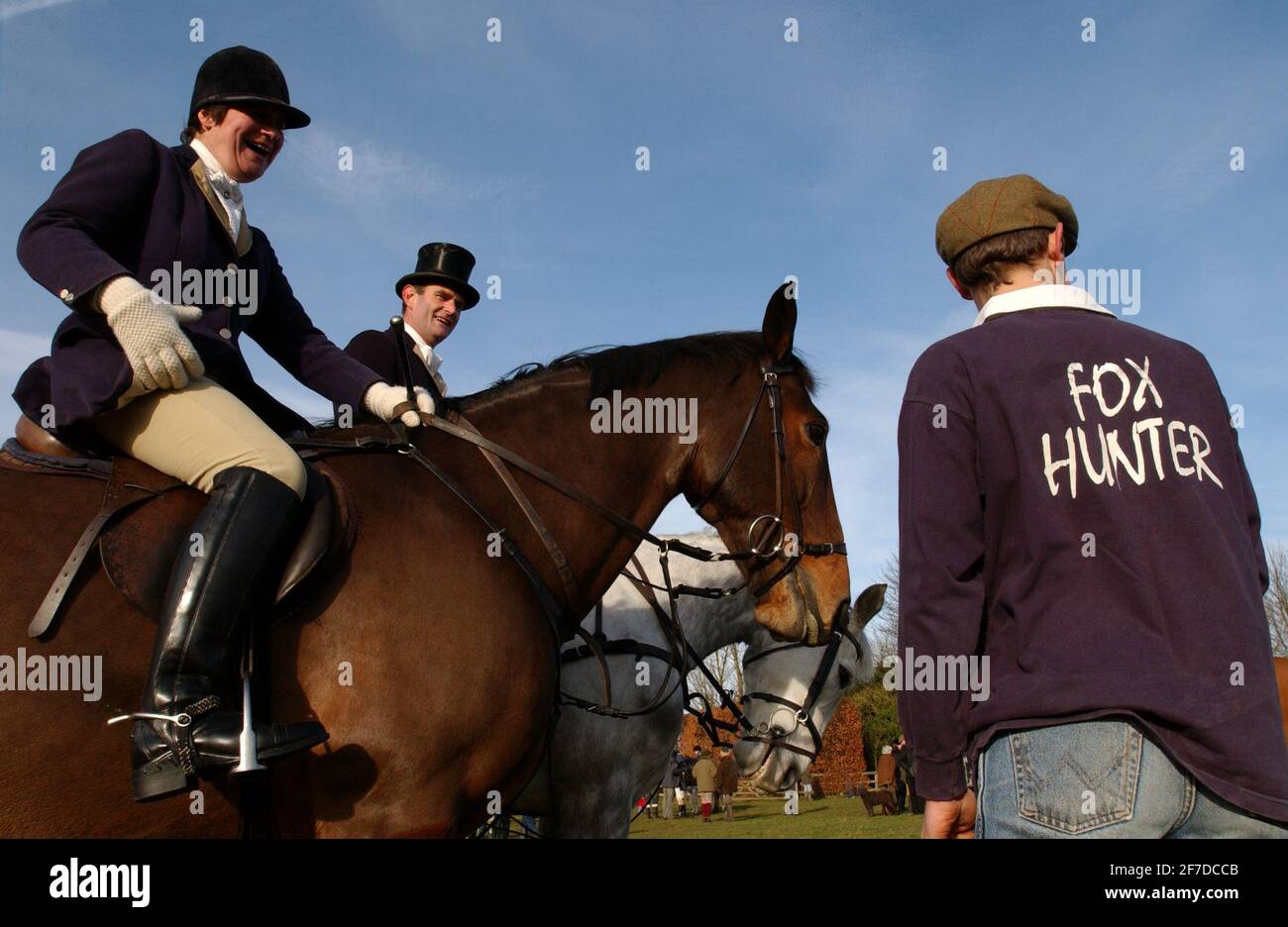 LA CHASSE DE BEAUFORT SE RÉUNIT LE 27/12/04 PILSTON Banque D'Images LA CHASSE DE BEAUFORT SE RÉUNIT LE 27/12/04 PILSTON Banque D'Images