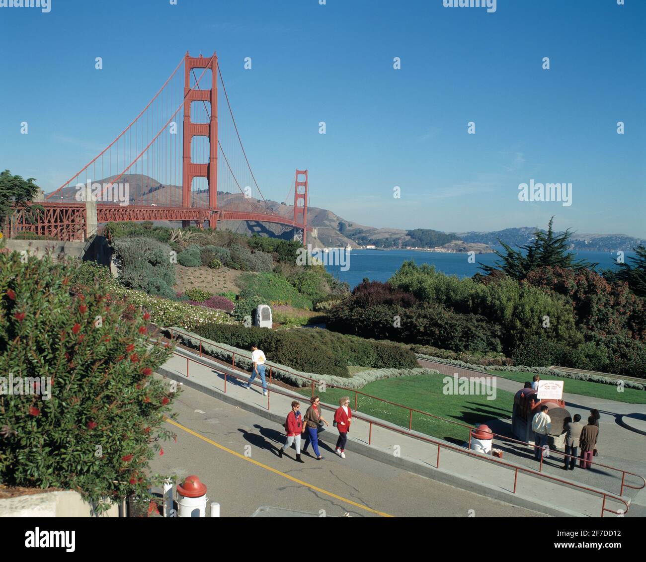 États-Unis. Californie. San Francisco. Golden Gate Bridge. Banque D'Images