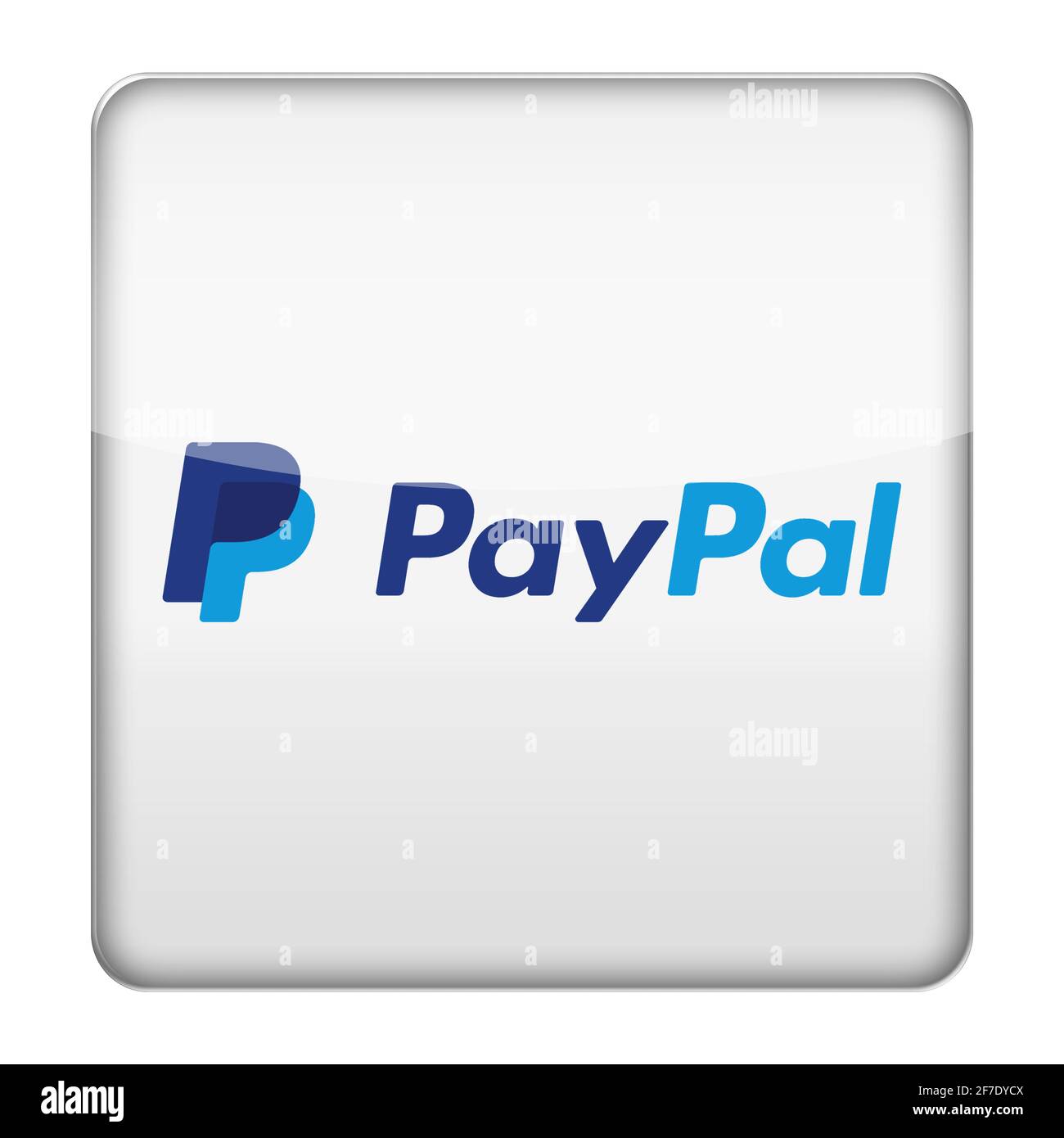 Icône du logo PayPal Banque D'Images