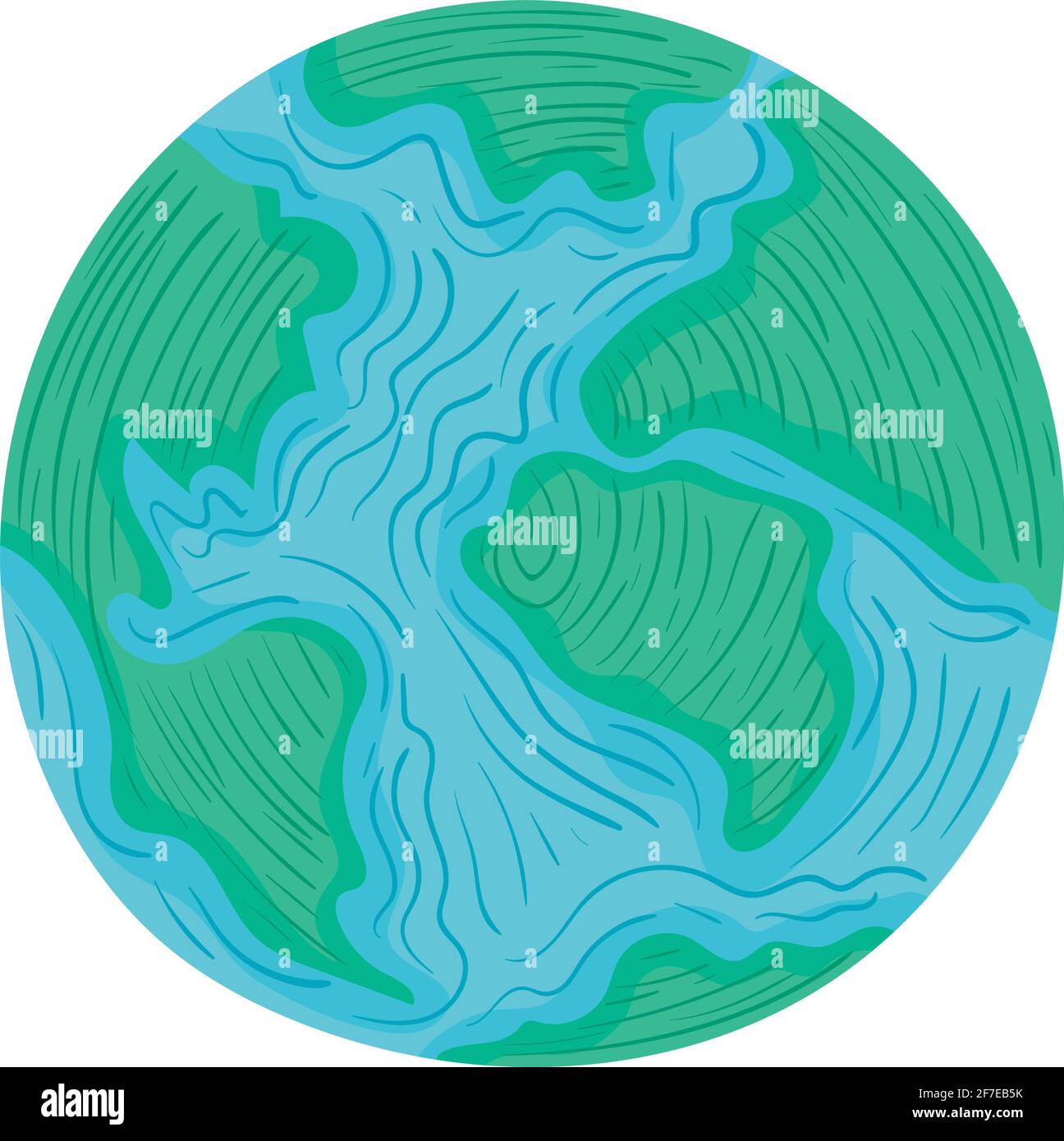 planète terre isolée Illustration de Vecteur