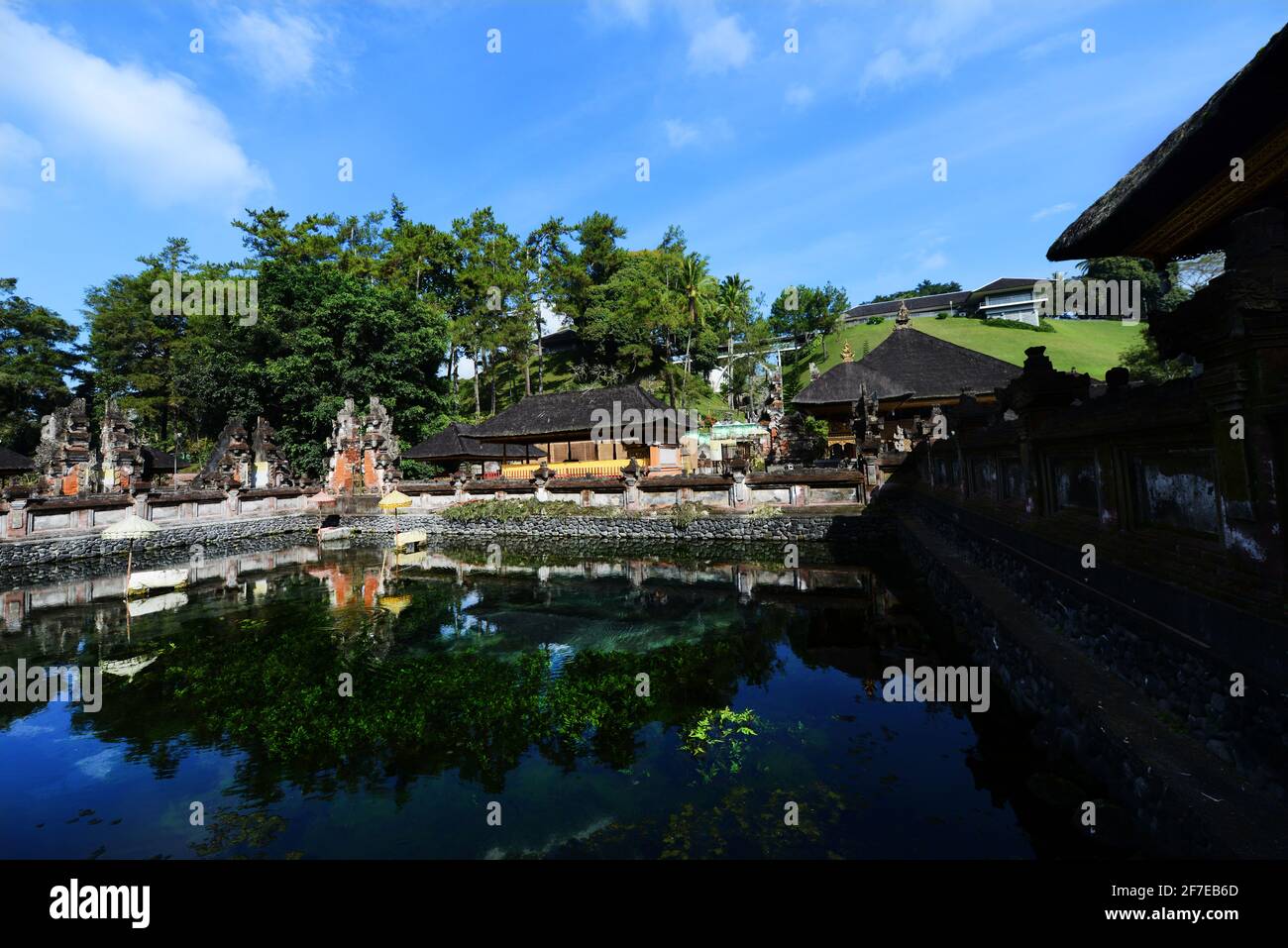 L'étang pittoresque du temple de Tirta Empul à Bali, en Indonésie. Banque D'Images