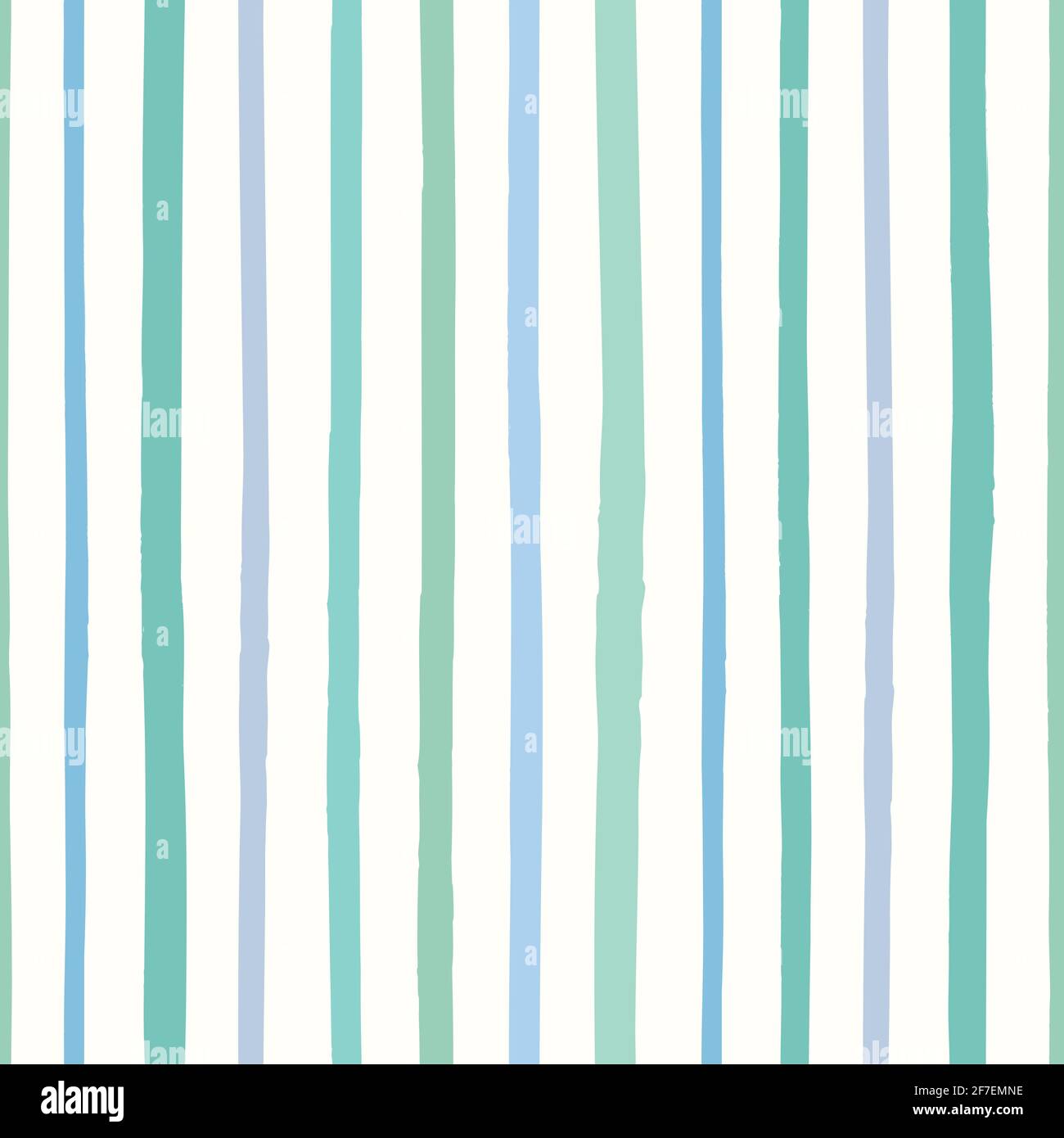Motif vectoriel d'arrière-plan rayé en vert et bleu. Motif à rayures texturées dessinées à la main. Illustration de Vecteur