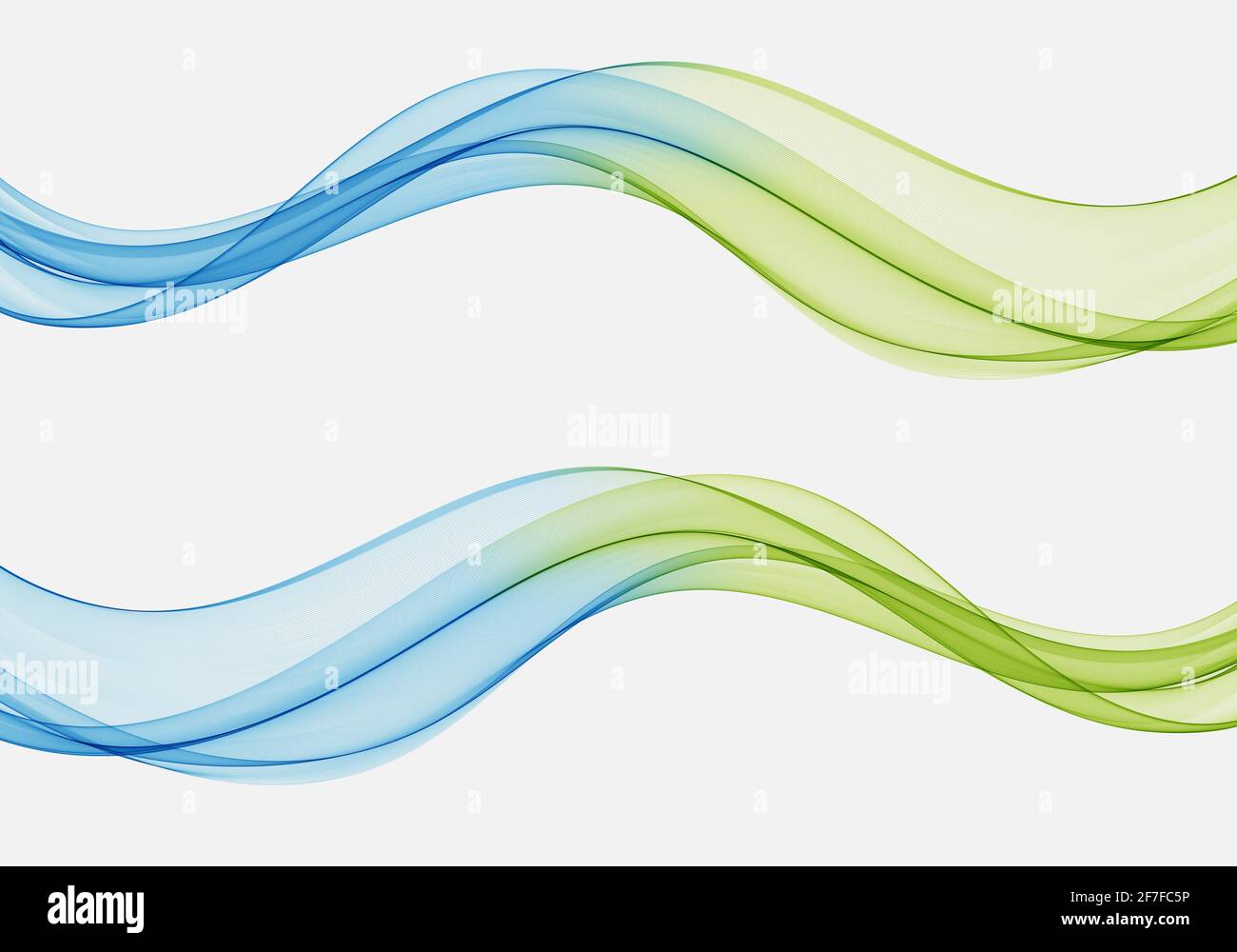 Élément de conception d'onde abstraite fond d'onde bleu et vert Réglage du débit d'onde Illustration de Vecteur