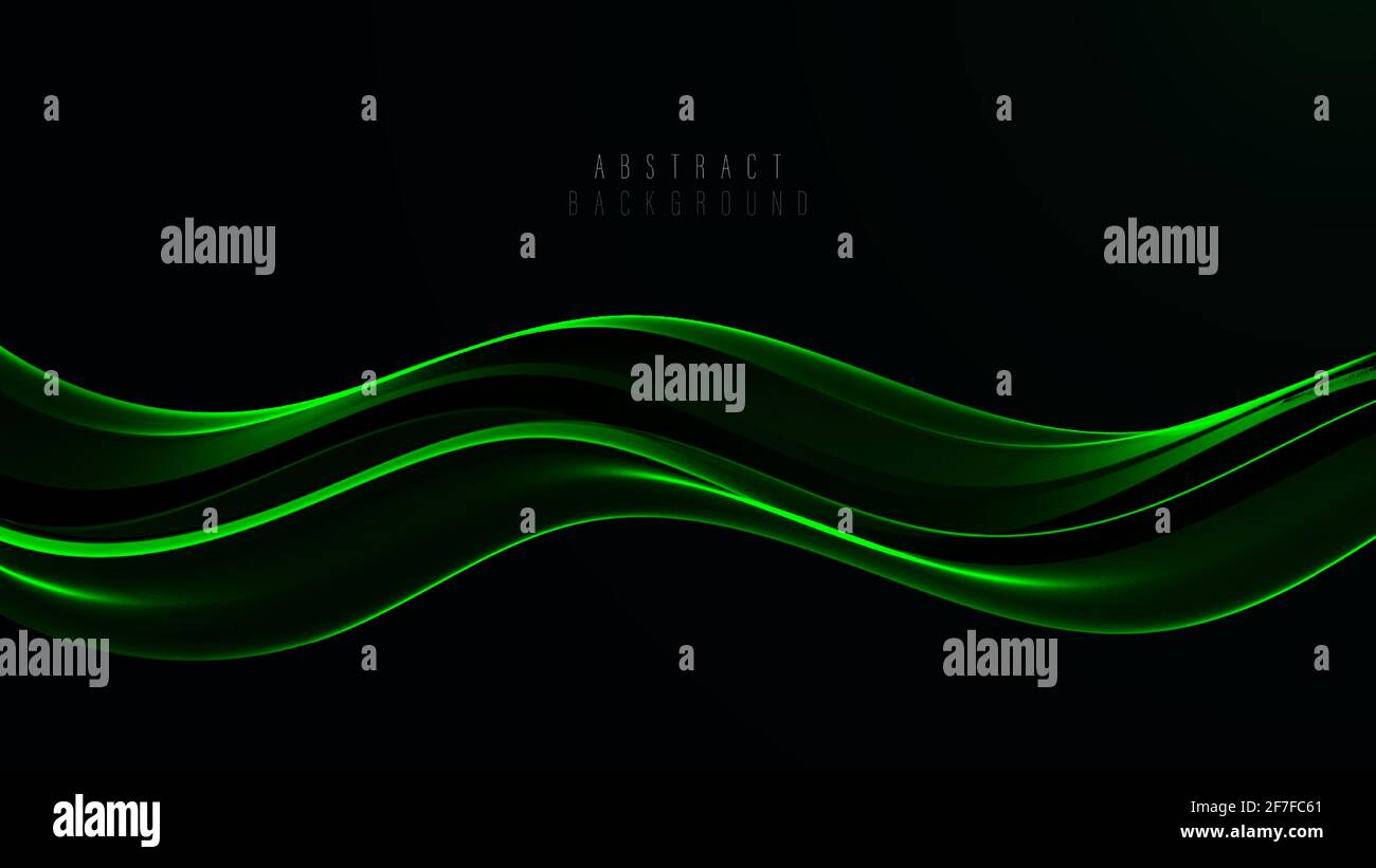 Bande dorée abstraite sur fond noir vague dorée brillante avec Effet brillant.illustration vectorielle Illustration de Vecteur