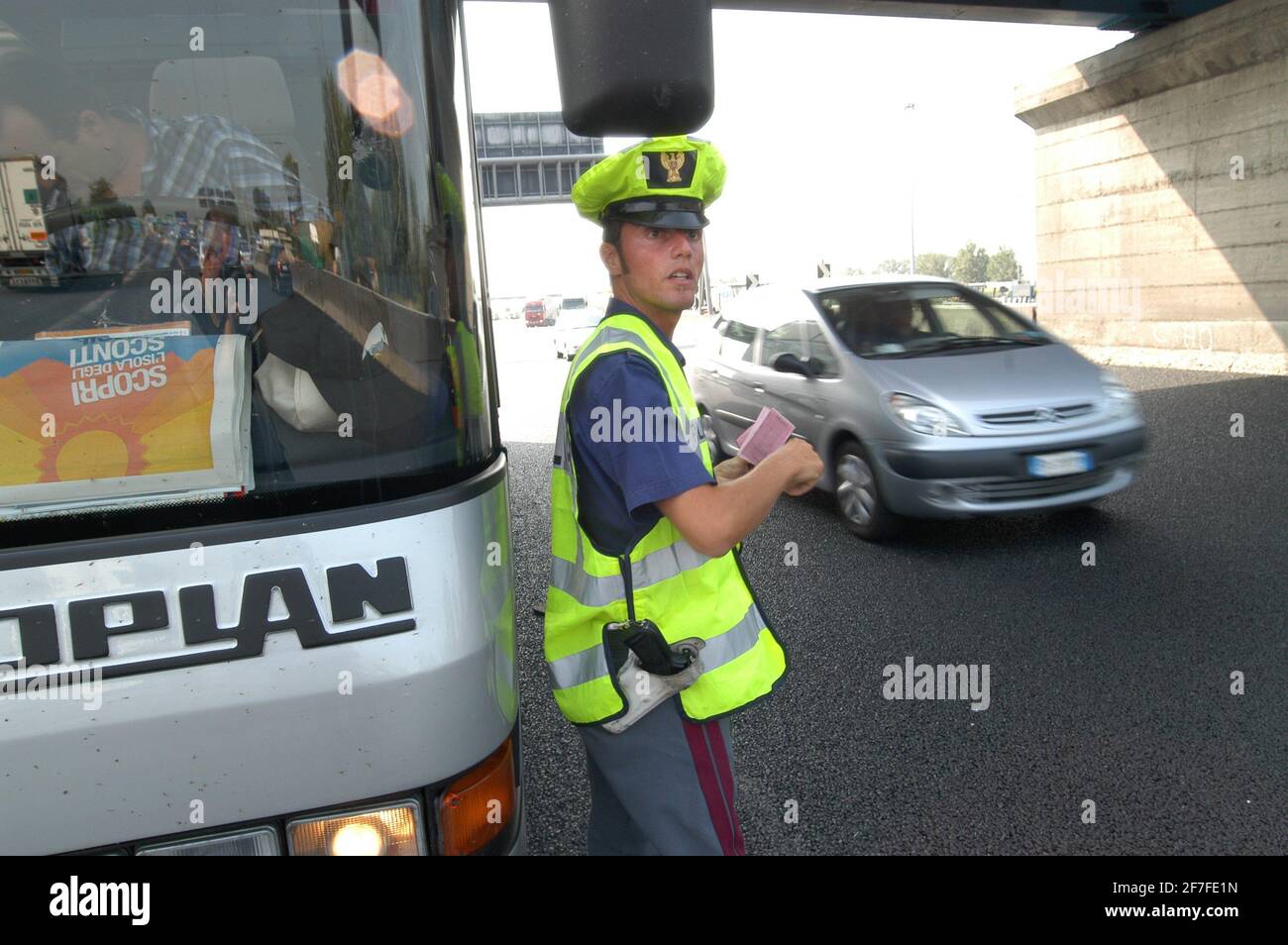 Police routière italienne Banque D'Images