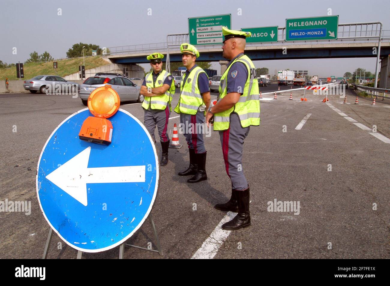 Police routière italienne Banque D'Images