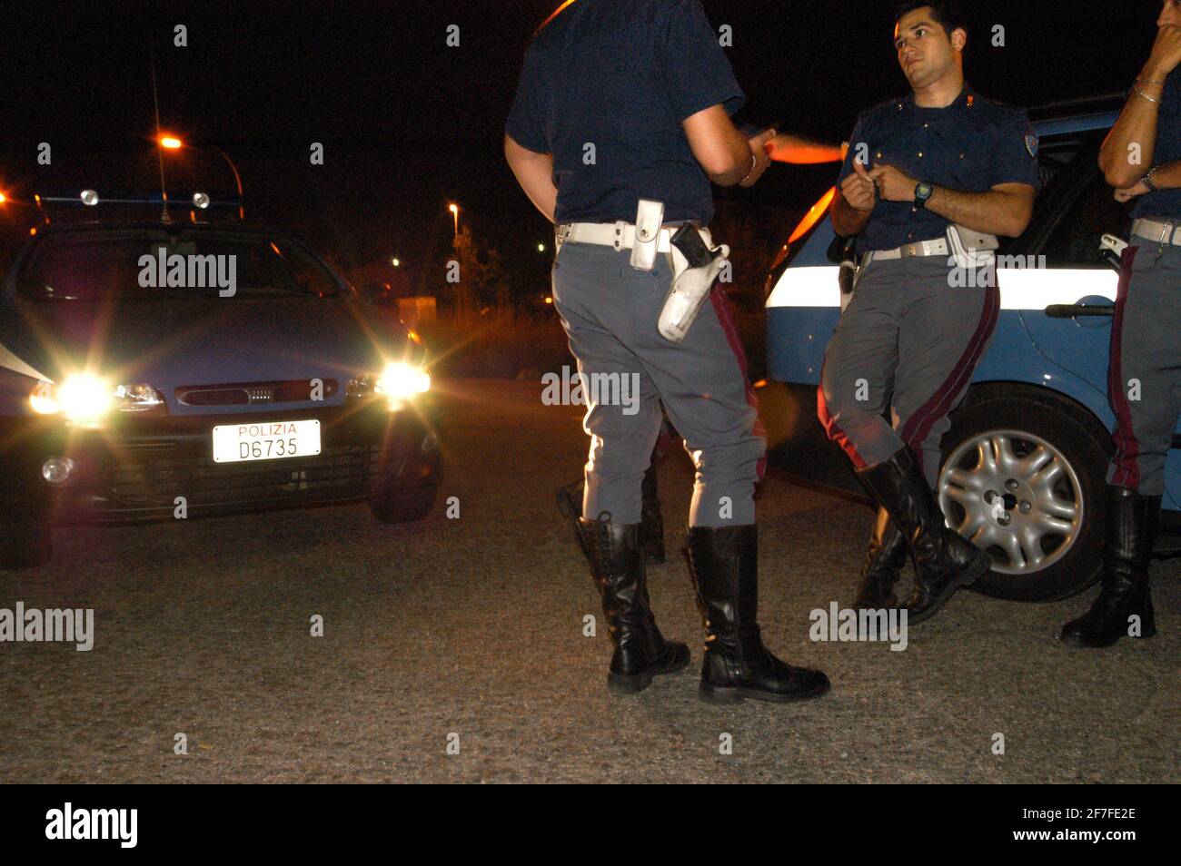Police routière italienne Banque D'Images