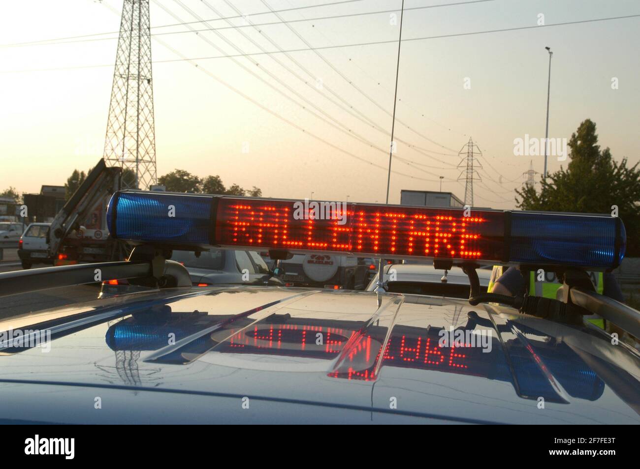 Police routière italienne Banque D'Images