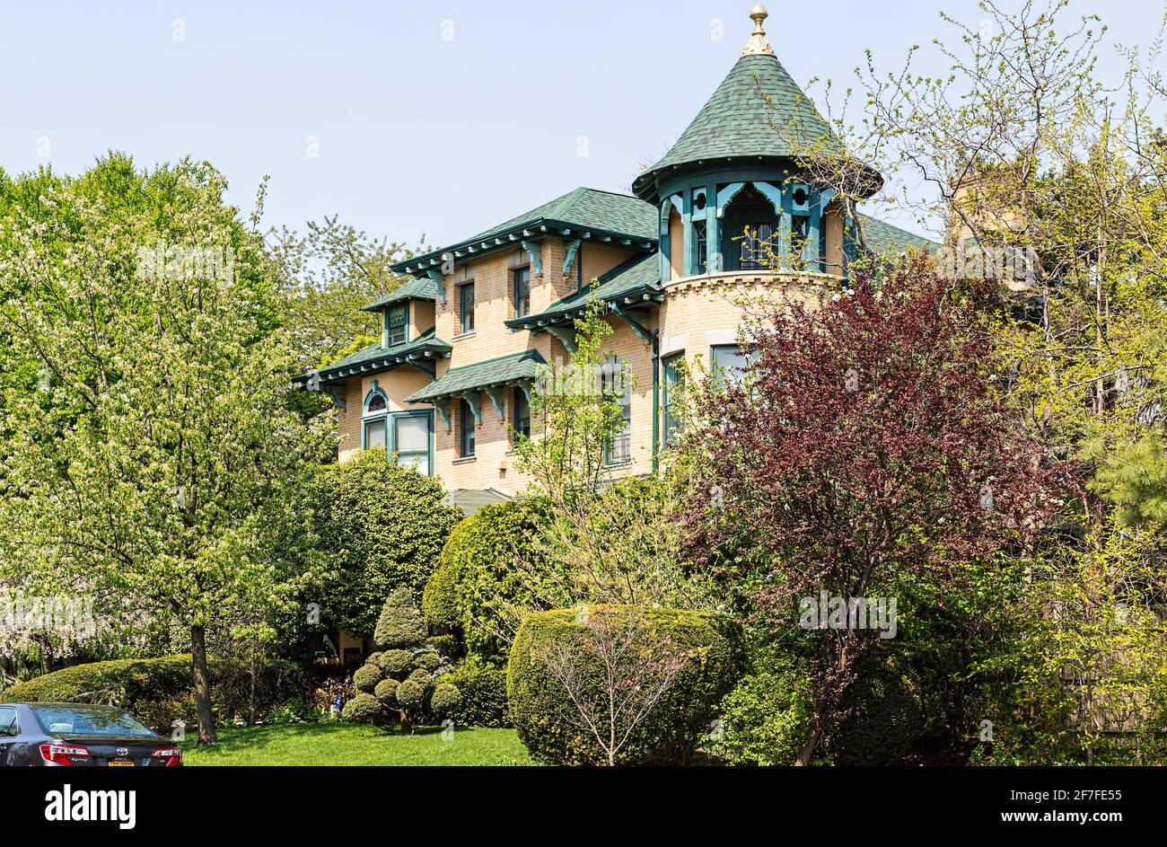Prospect Park South Historic District - des maisons de repère dans le centre de Brooklyn. Banque D'Images