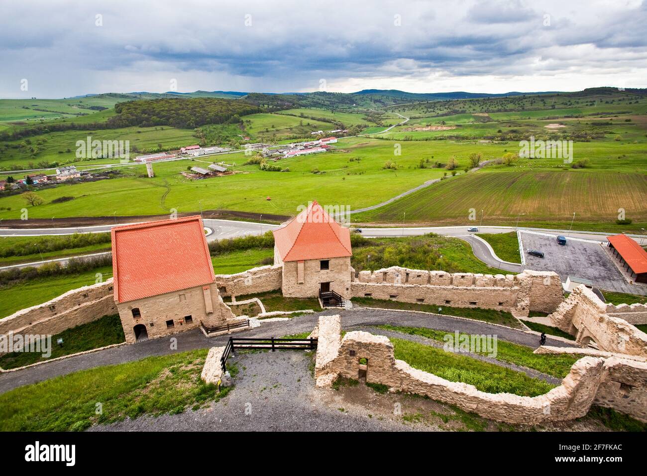 Citadelle de Rupea dans le comté de Brasov, Roumanie, Europe Banque D'Images