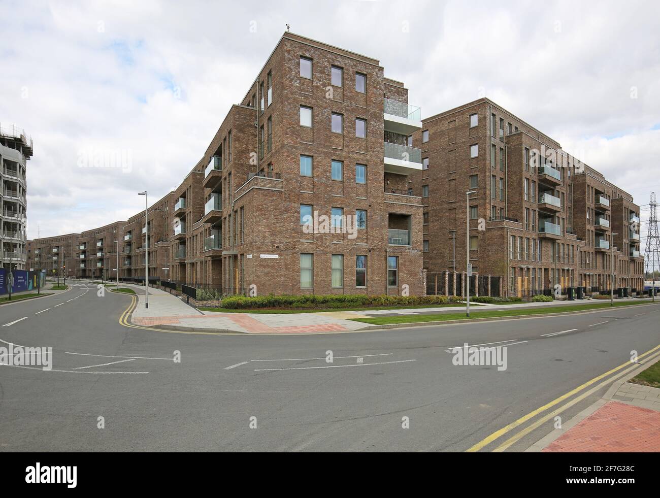 Nouveaux immeubles d'appartements dans le quartier Fielders, partie de l'immense nouveau Barking Riverside Development dans la banlieue est de Londres, Royaume-Uni Banque D'Images