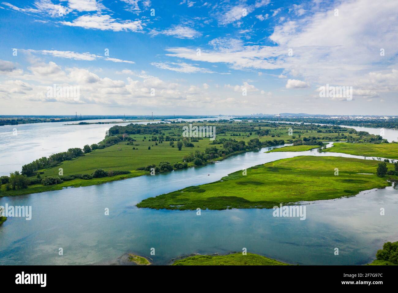 Îles de l'archipel Hochelaga, également appelées îles de Montréal. Banque D'Images