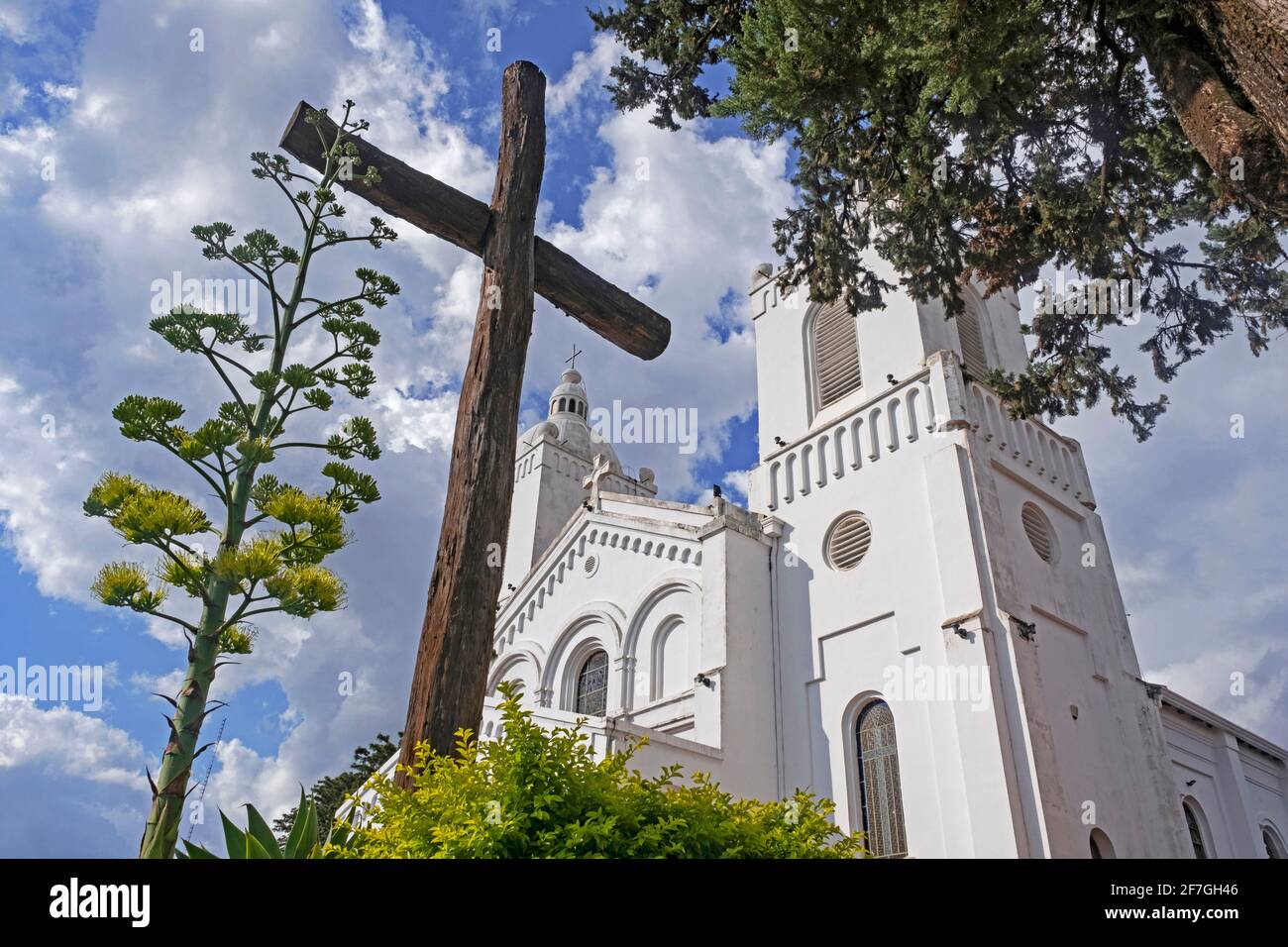 Cathédrale de l'Incarnation / Catedral de la Encarnación, Eglise catholique romaine dans la ville d'Encarnacion, Itapua, Paraguay Banque D'Images