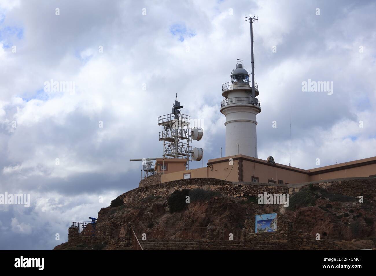 La péninsule de Cabo de Gata - la région la plus sèche d'Europe. Banque D'Images