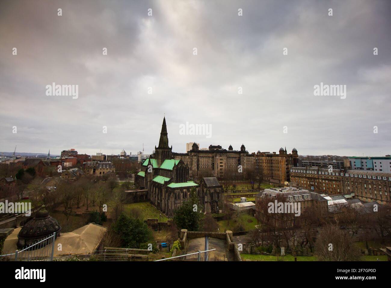 Ville de la cathédrale de Glasgow Banque D'Images