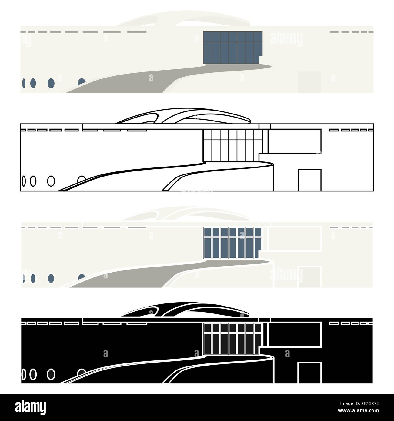 Mémorial des peuples autochtones à Brasilia, Brésil Illustration de Vecteur