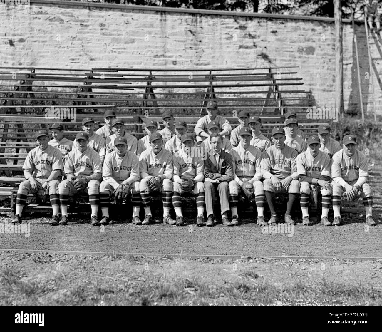 École préparatoire de Georgetown, équipe de baseball, 1927. Banque D'Images