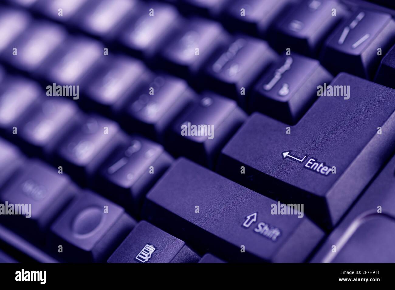 Clavier de l'ordinateur. Technologies et concept d'Internet. Banque D'Images