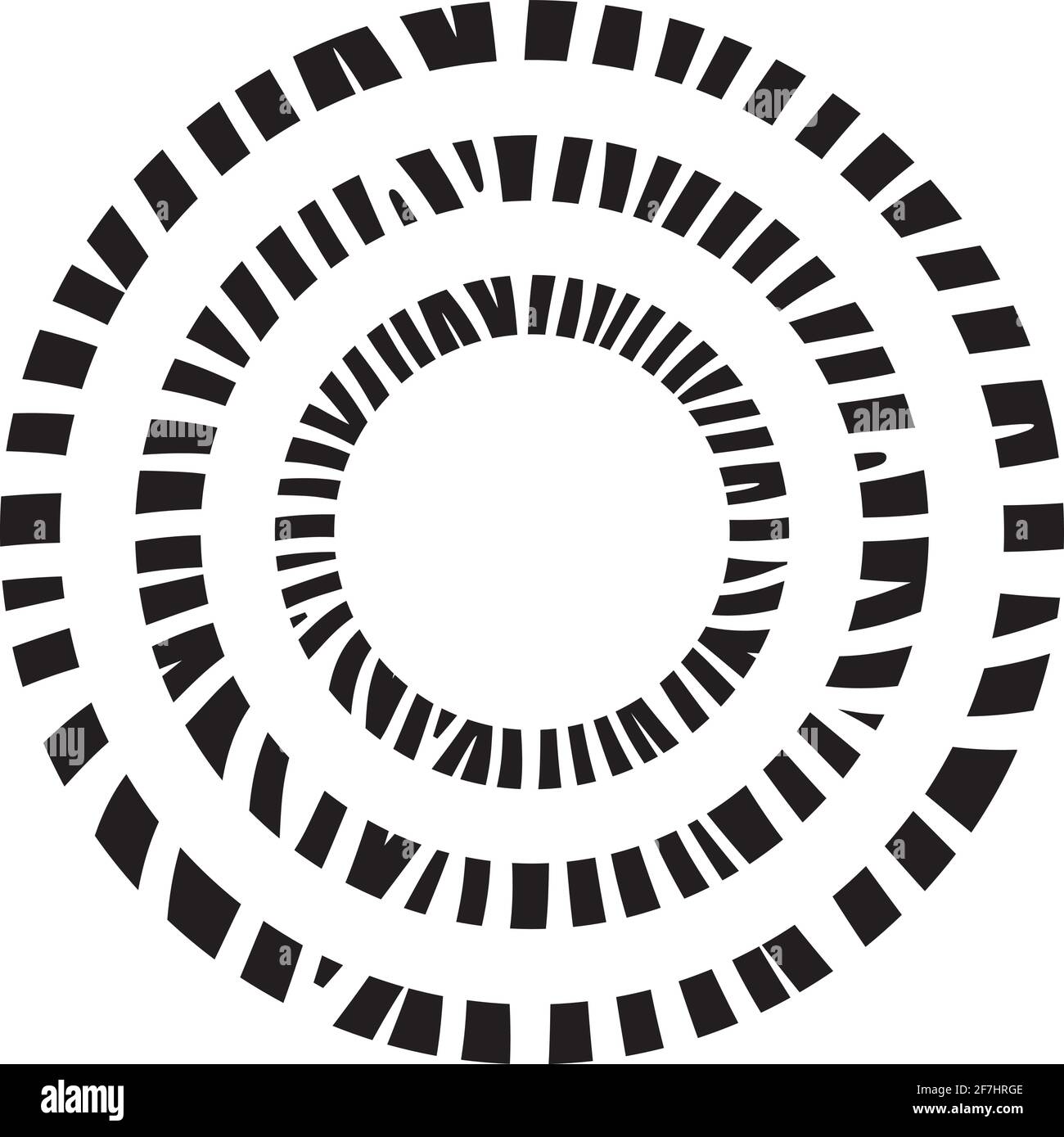 Cadre de bordure africaine rond. Texture en zébrée ou en pierre. Illustration de Vecteur