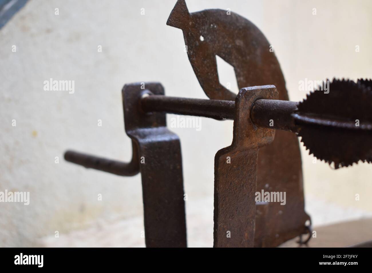 Outils de cuisine traditionnels dans les villages indiens. Banque D'Images