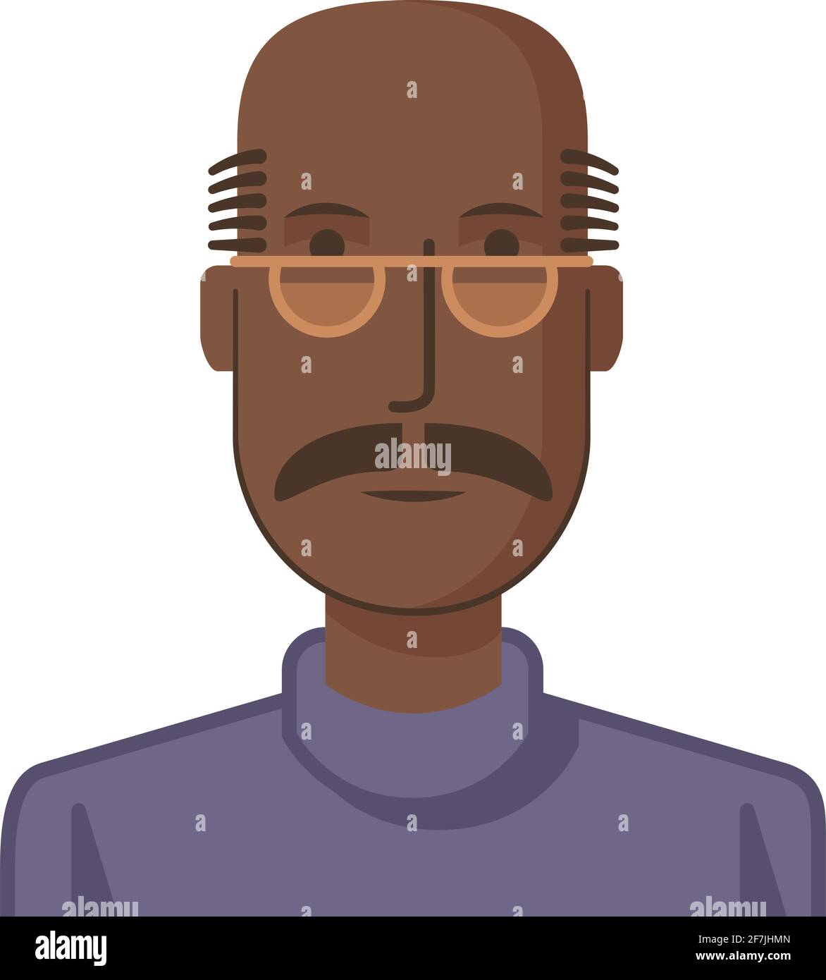 Illustration d'un homme dessiné à plat. Illustration de Vecteur