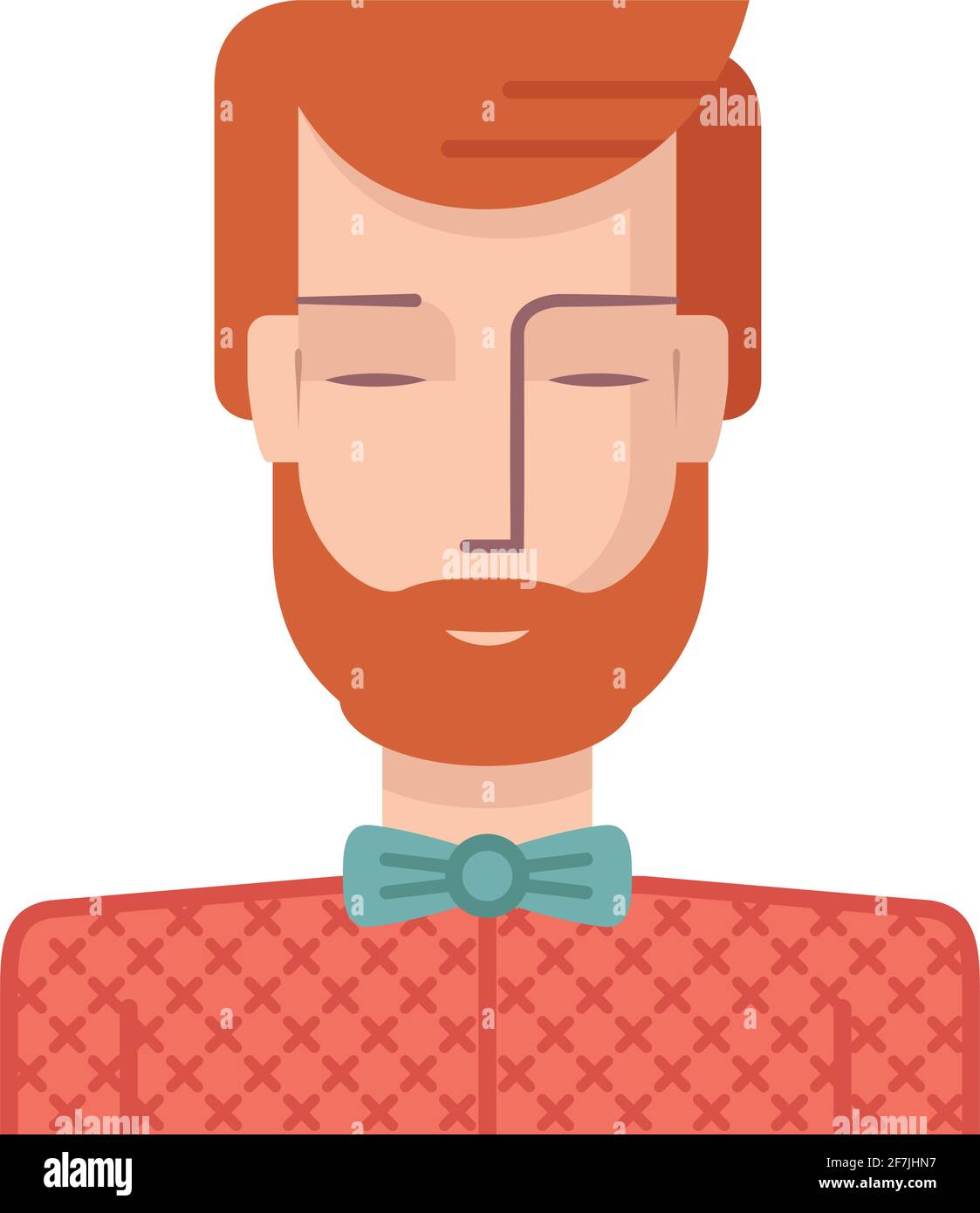 Illustration d'un jeune homme de style plat. Illustration de Vecteur