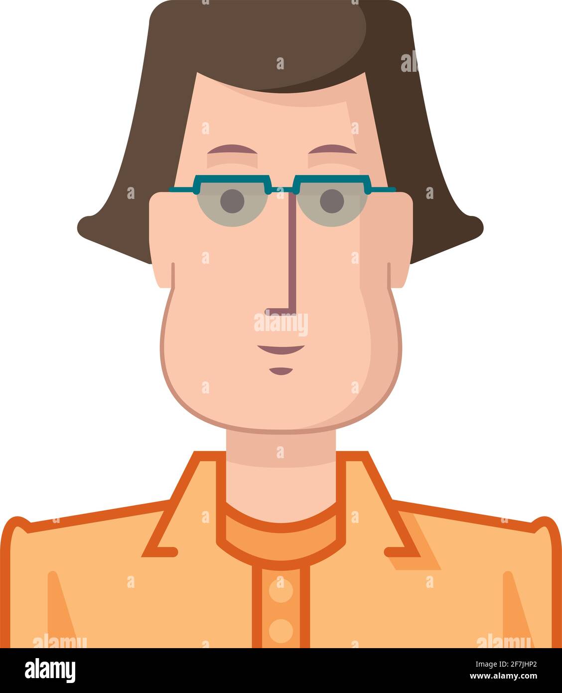 Illustration d'un jeune homme de style plat. Illustration de Vecteur