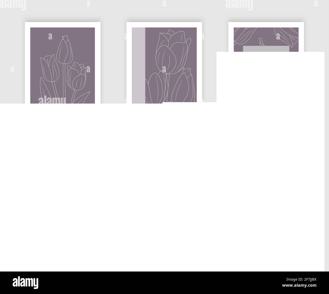 Ensemble de couvertures pour les articles de médias sociaux, cartes, prospectus, poster, application cmobile, bannières et autres promotions Illustration de Vecteur