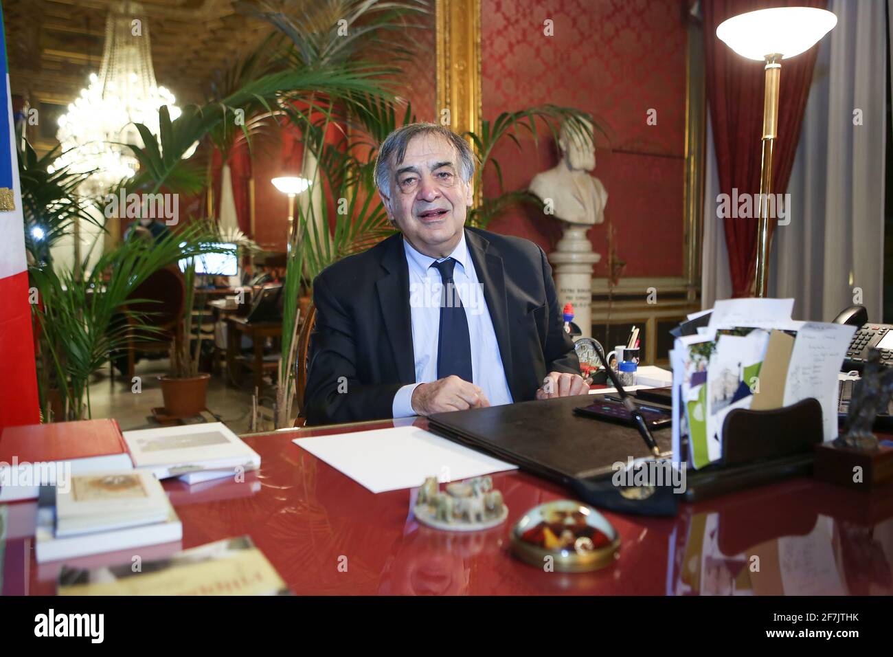 Leoluca Orlando, Maire de Palerme, Sicile, Italie, Europe. Banque D'Images