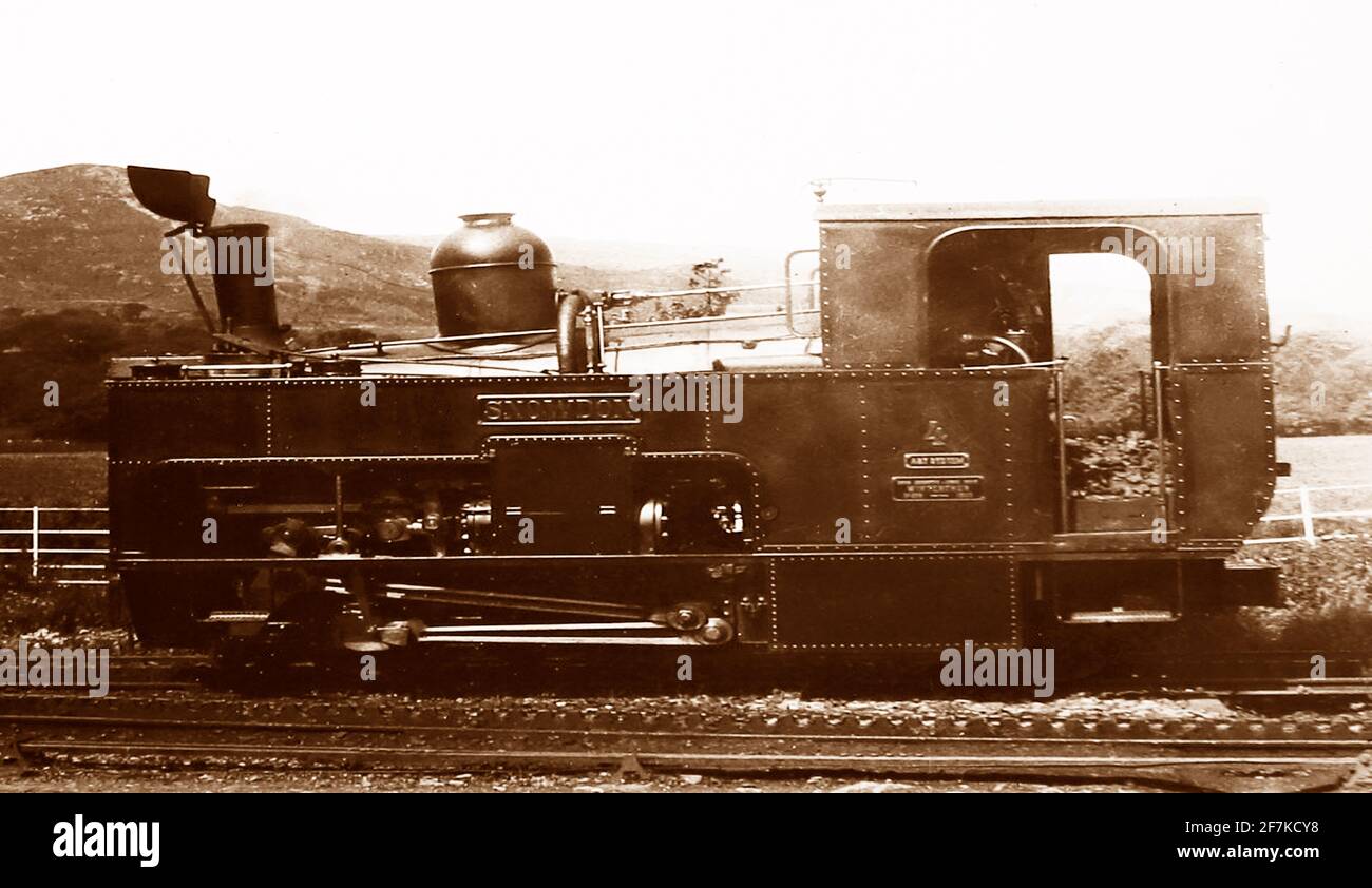 Locomotive Snowdon, Snowdon Mountain Railway, époque victorienne Banque D'Images