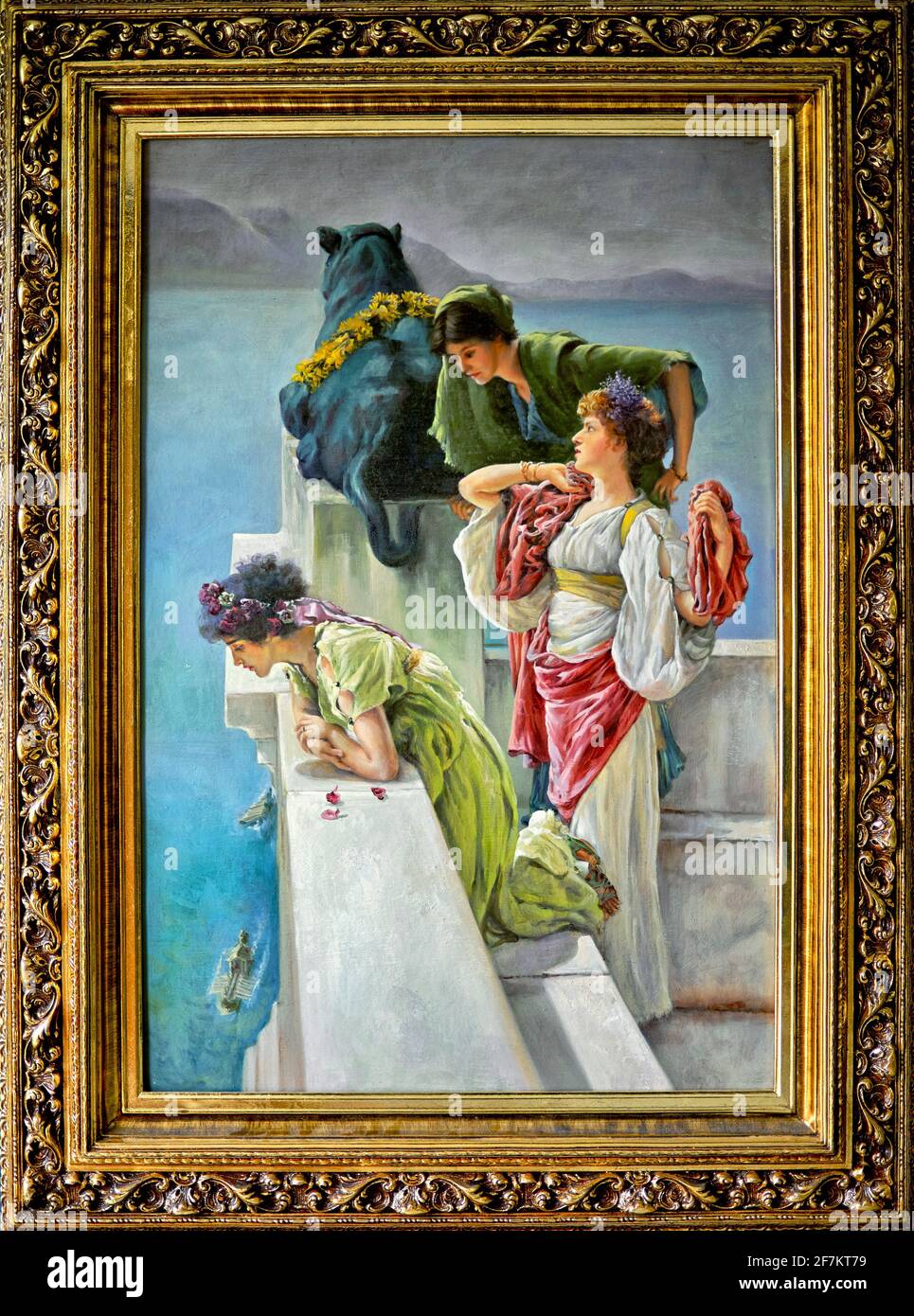 Un design de Vantage. Peinture de l'artiste néerlandais Lawrence Alma Tadema 1895 Banque D'Images