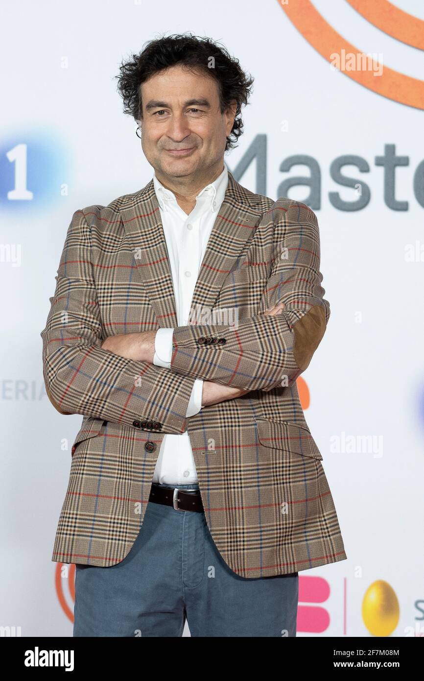 Pepe Rodriguez participe à la séance photo de 'MasterChef 9' RTVE Prado del Rey à Madrid. Banque D'Images