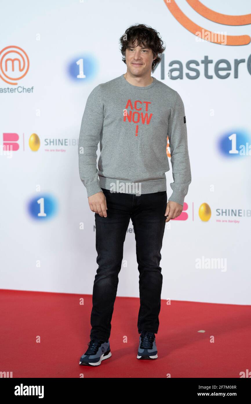 Jordi Cruz participe à la séance photo de 'MasterChef 9' RTVE Prado del Rey à Madrid. Banque D'Images