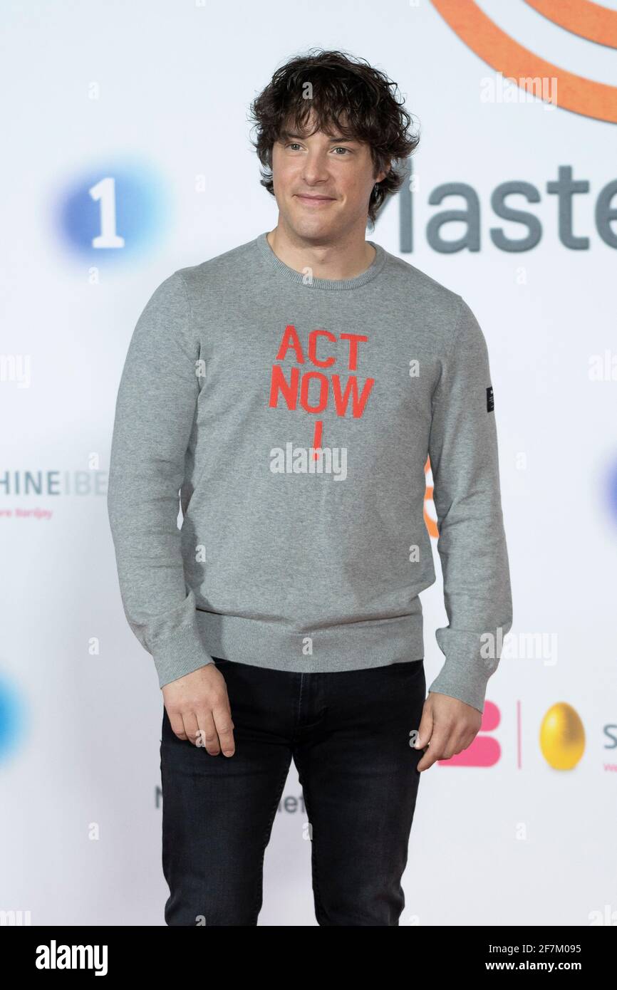 Jordi Cruz participe à la séance photo de 'MasterChef 9' RTVE Prado del Rey à Madrid. Banque D'Images