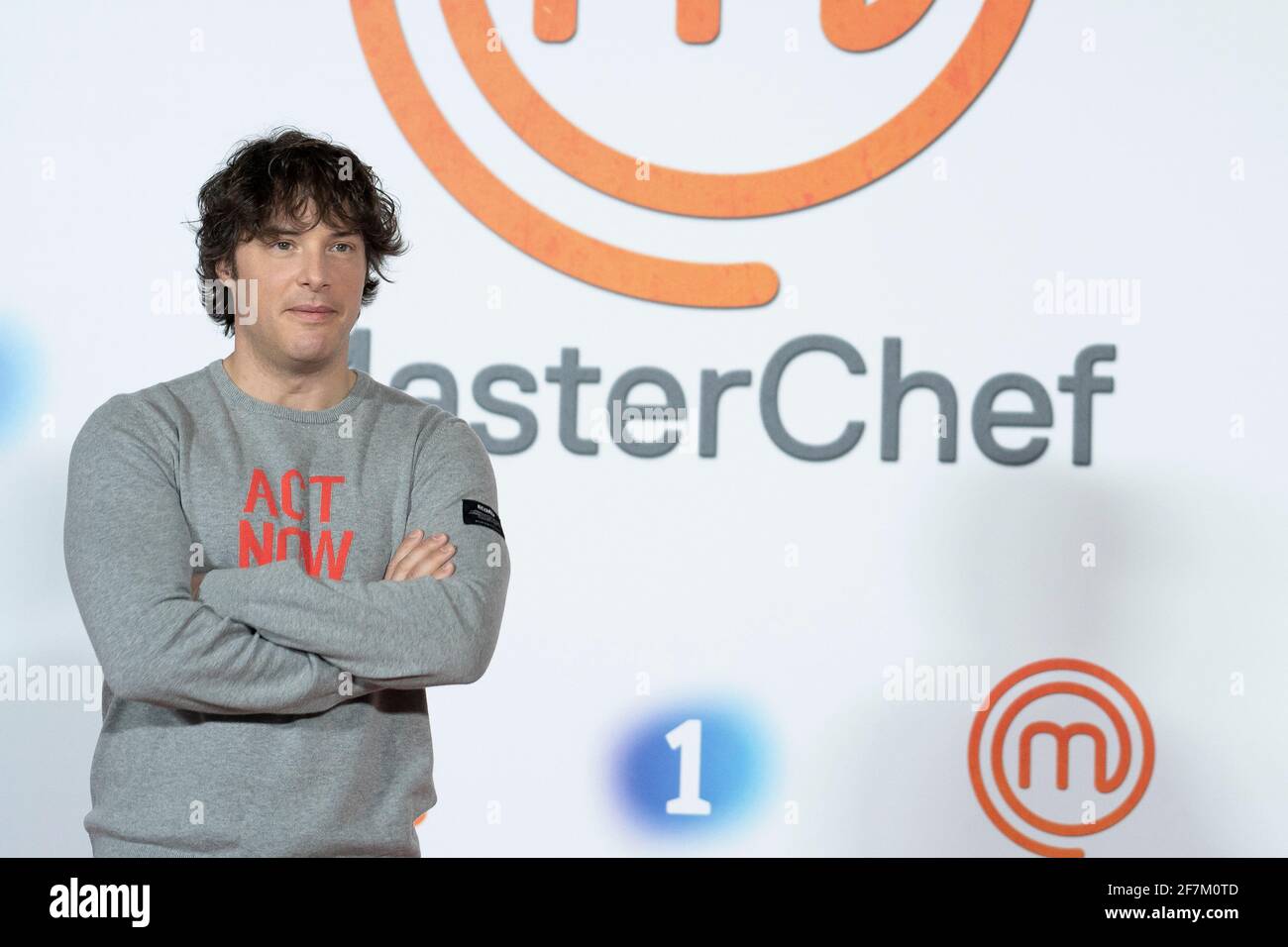 Jordi Cruz participe à la séance photo de 'MasterChef 9' RTVE Prado del Rey à Madrid. (Photo par Oscar Fuentes / SOPA Images / Sipa USA) Banque D'Images