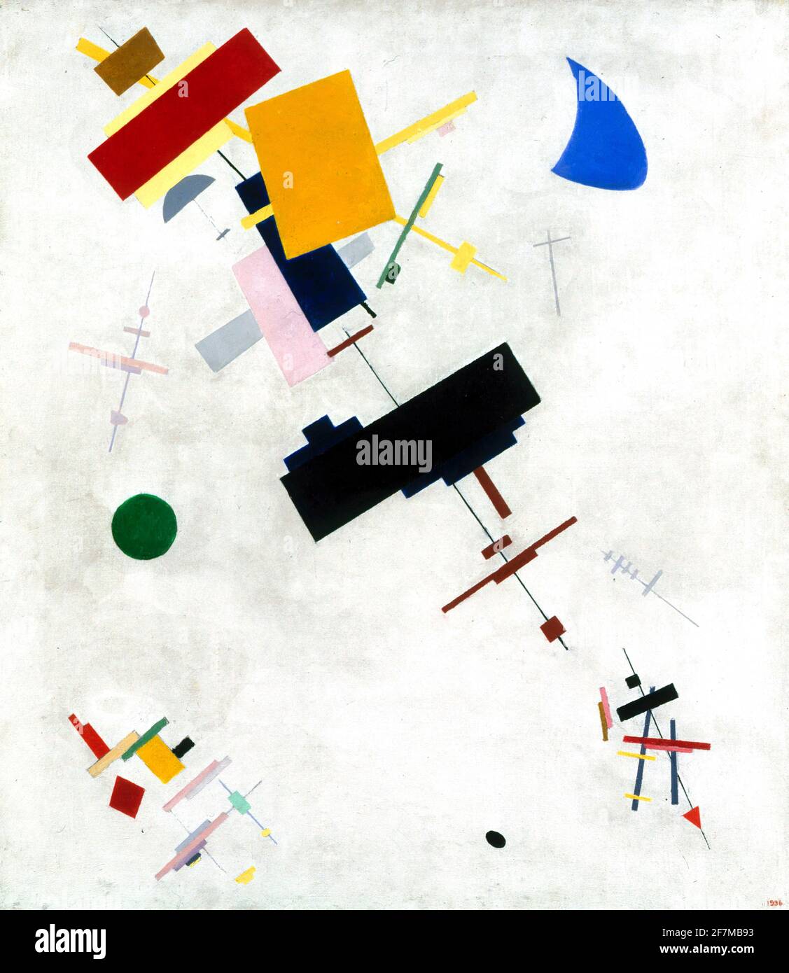 Kazimir Malevich. Peinture intitulée "le suprêmatisme" de l'artiste russe d'avant-garde, Kazimir Severinovich Malevich (1879-1935), huile sur toile, 1915 Banque D'Images