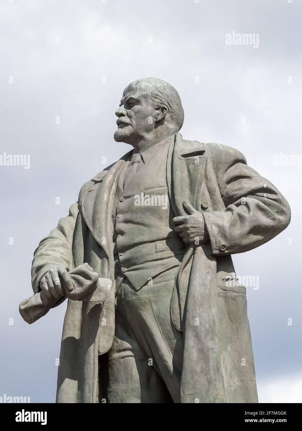 Bélarus. Gomel. Monuments et sculptures. Monument à V.I. Lénine sur la place portant son nom dans la ville de Gomel. Banque D'Images