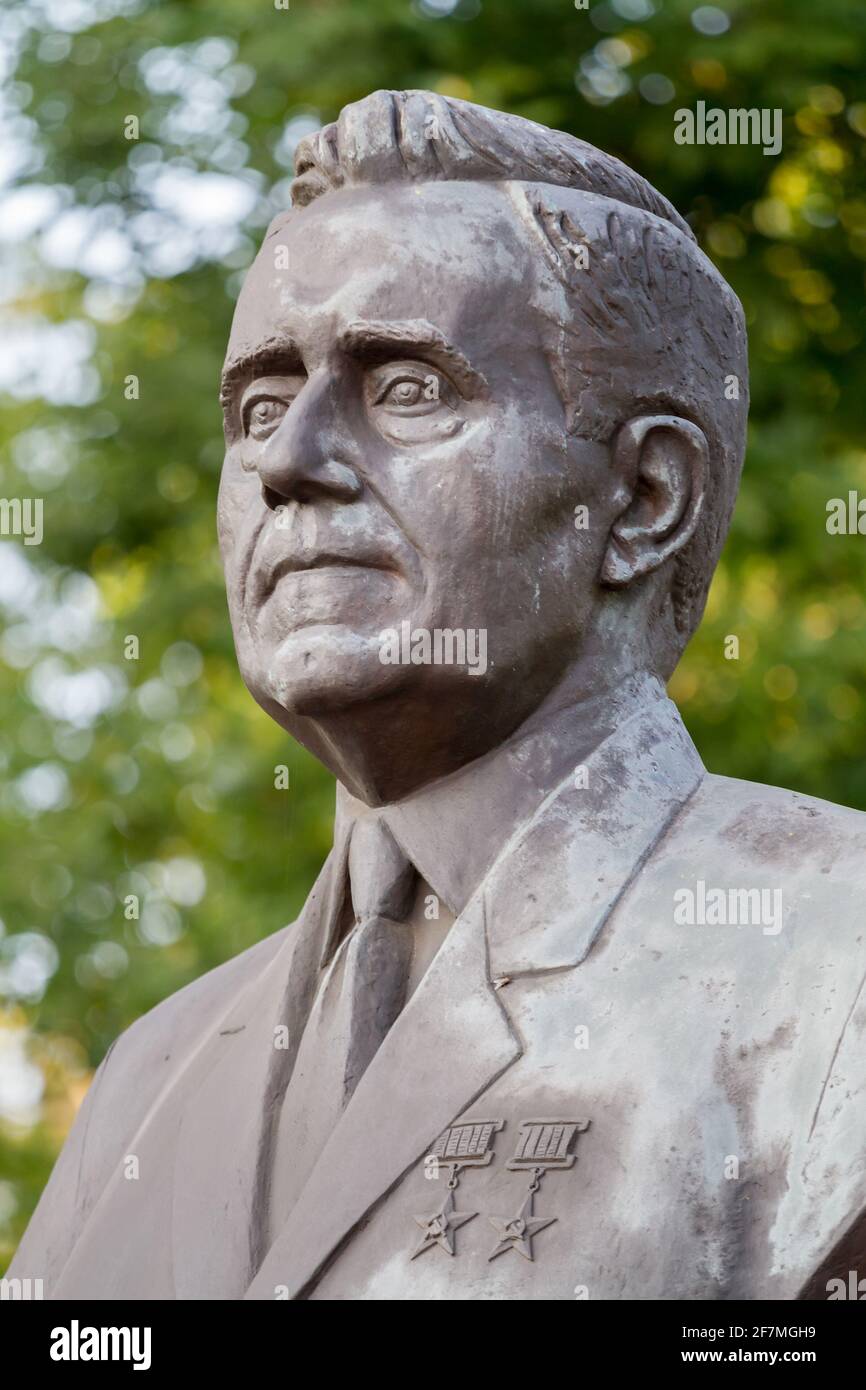 Bélarus. Gomel. Monuments et sculptures. Monument à un éminent parti et homme d'État, ministre des Affaires étrangères de l'URSS A.A. Gromyko dans son cdm Banque D'Images