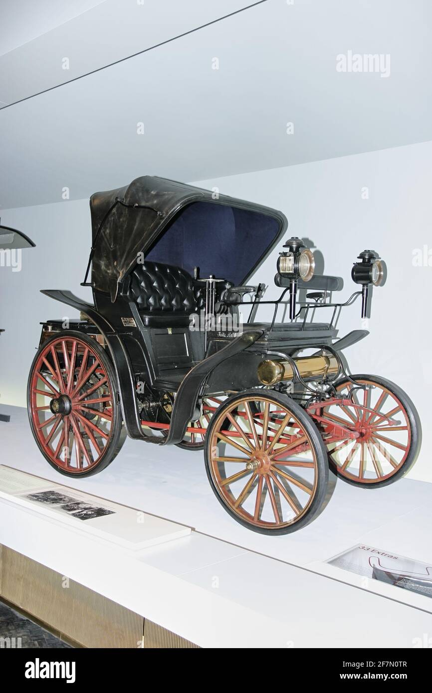Benz vis-à-vis, Musée Mercedes, Stuttgart Banque D'Images