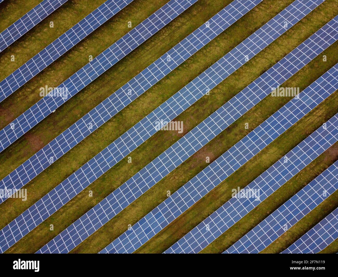 Ferme solaire Mansfield Banque D'Images