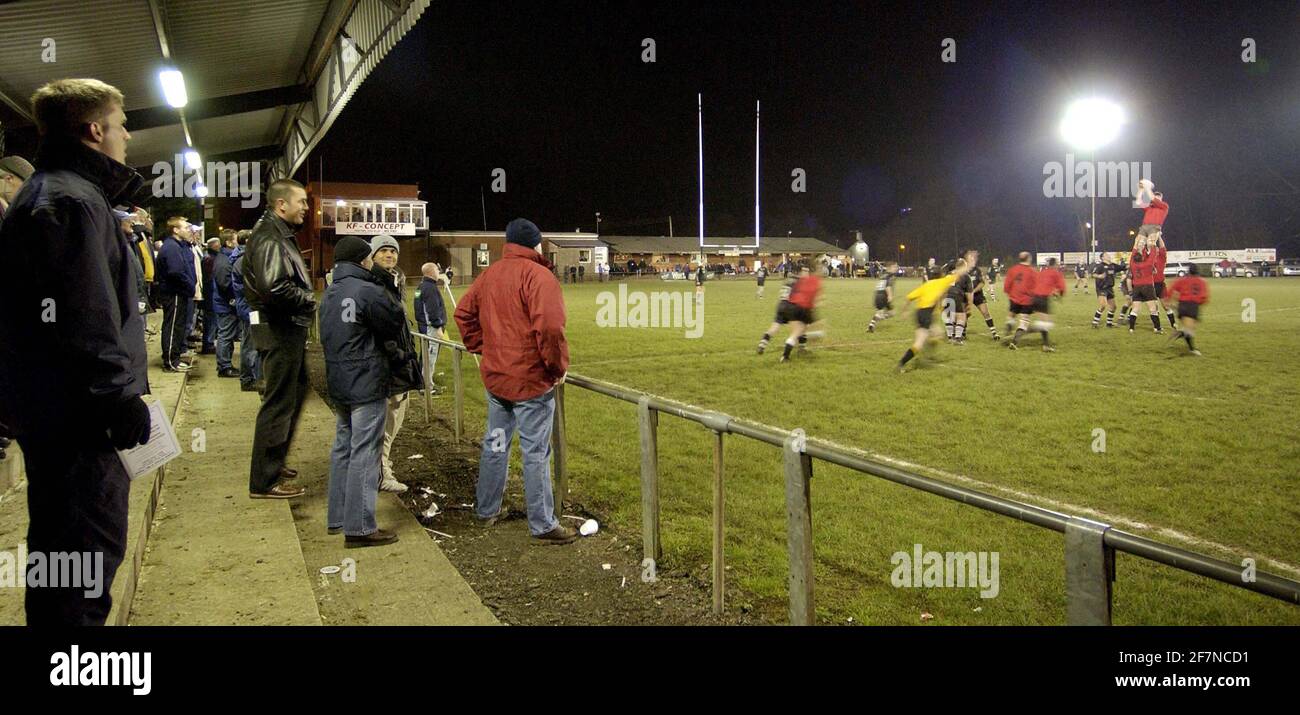 WALSH LEAGUE DIVISION 1 BEDWAS XV V TREORCHE AT BRIDGE CHAMP 19/2/2003 PHOTO DAVID ASHDOWNRUGBY Banque D'Images
