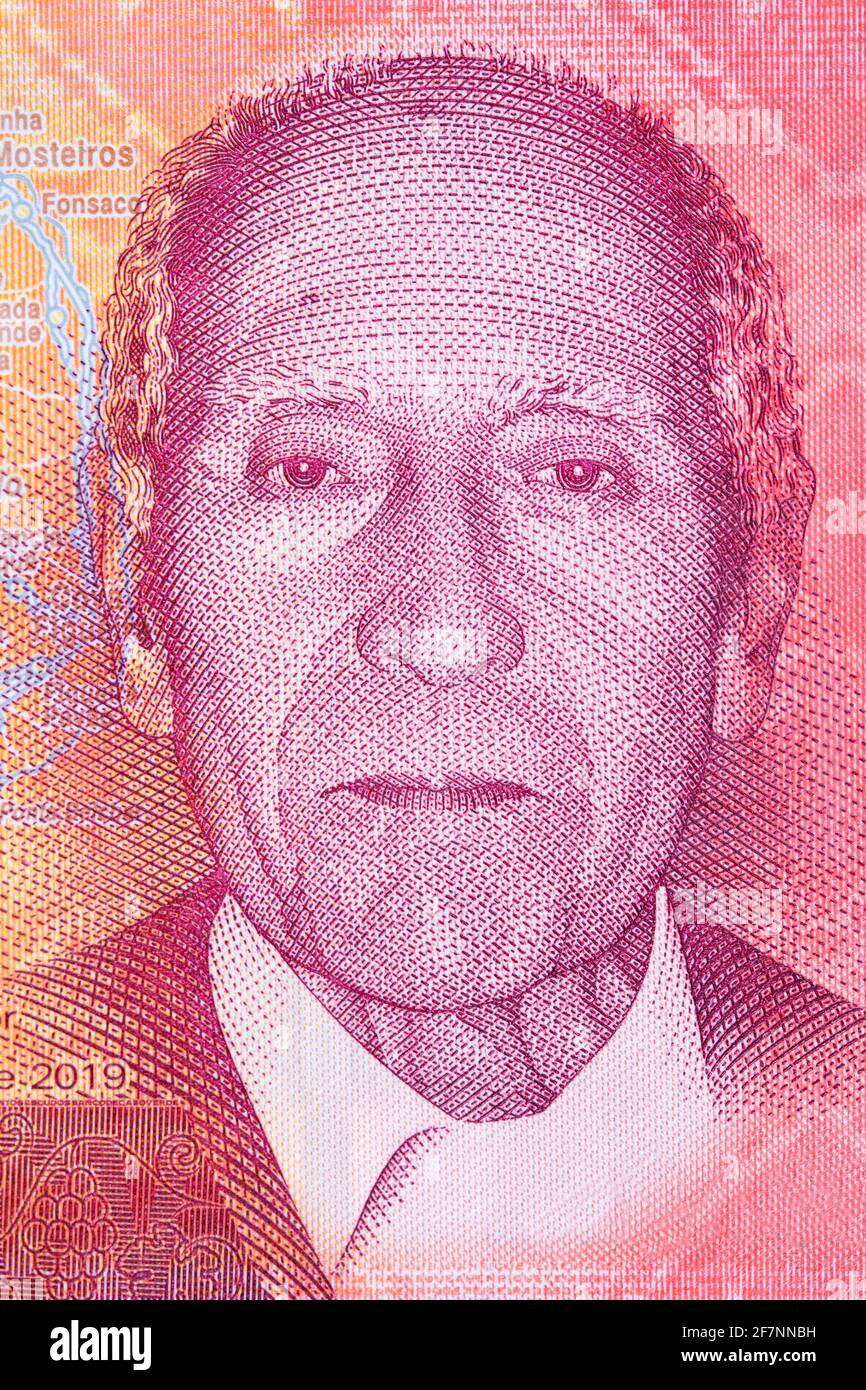 Henrique Teixeira de Sousa un portrait de l'argent Banque D'Images