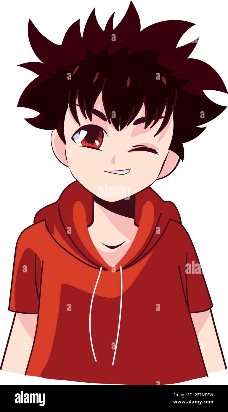 Manga Mignon Garcon Image Vectorielle Stock Alamy