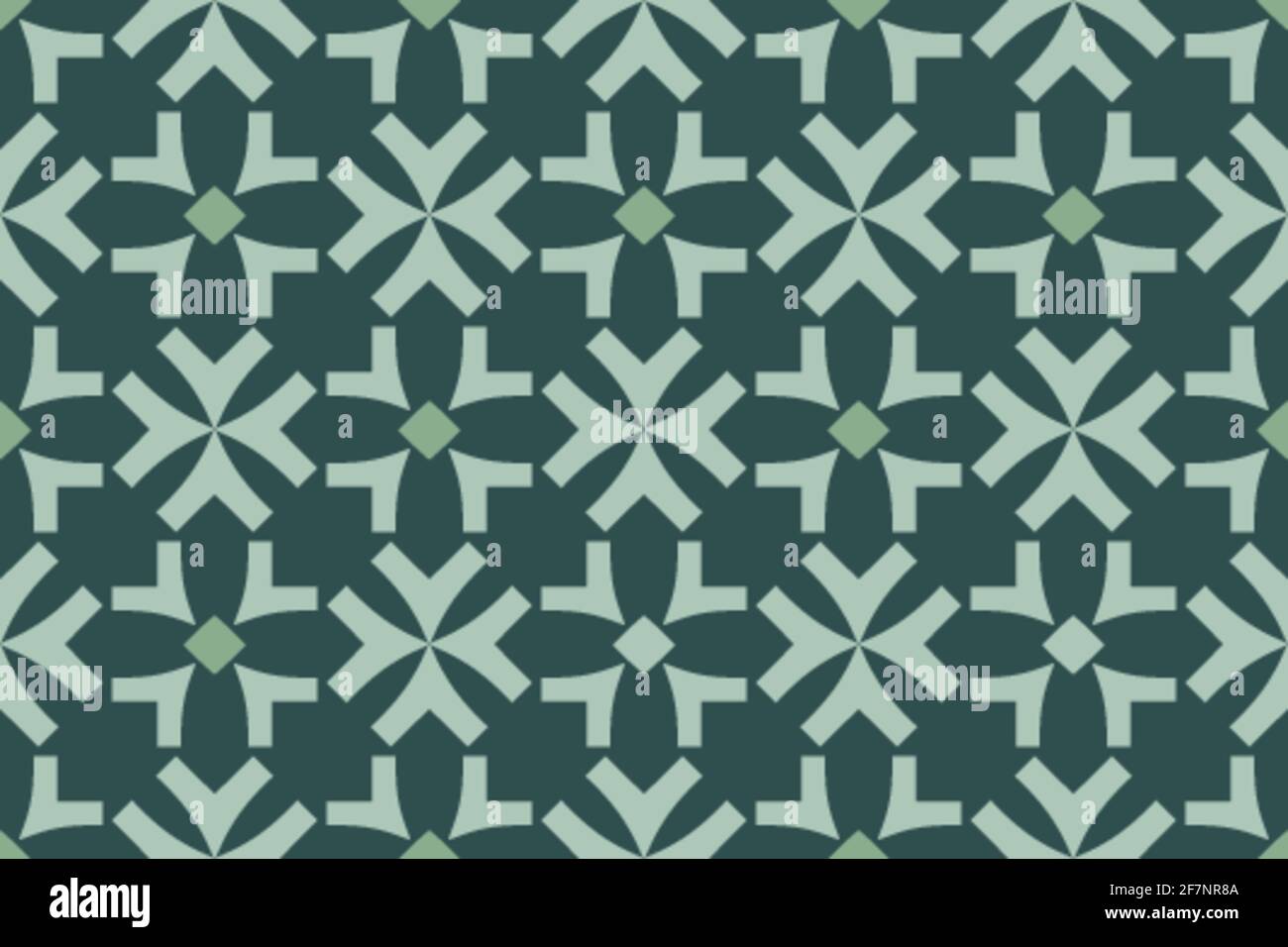 Flocons de neige verts avec un petit carré au milieu des fleurs stylisées pour les dessins en papier, la marque, l'emballage, les meubles, les objets intérieurs et les surfaces Illustration de Vecteur