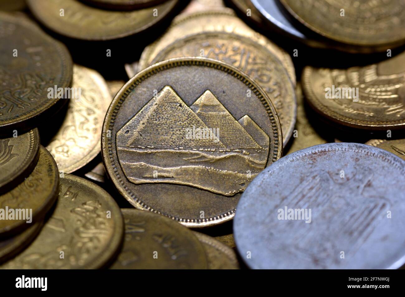 Collection de pièces de fond égyptiennes anciennes Banque D'Images