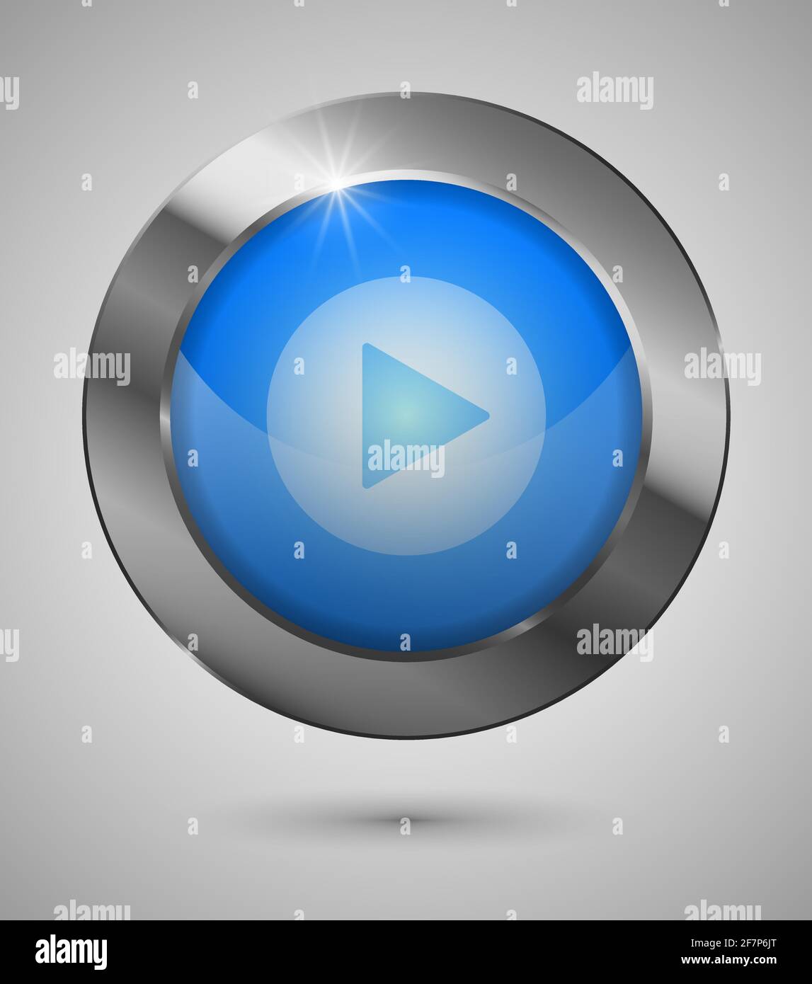 Bouton de lecture EPS10. Parfait pour votre site Web ou application ou pour toute utilisation que vous voulez en faire. Illustration de Vecteur