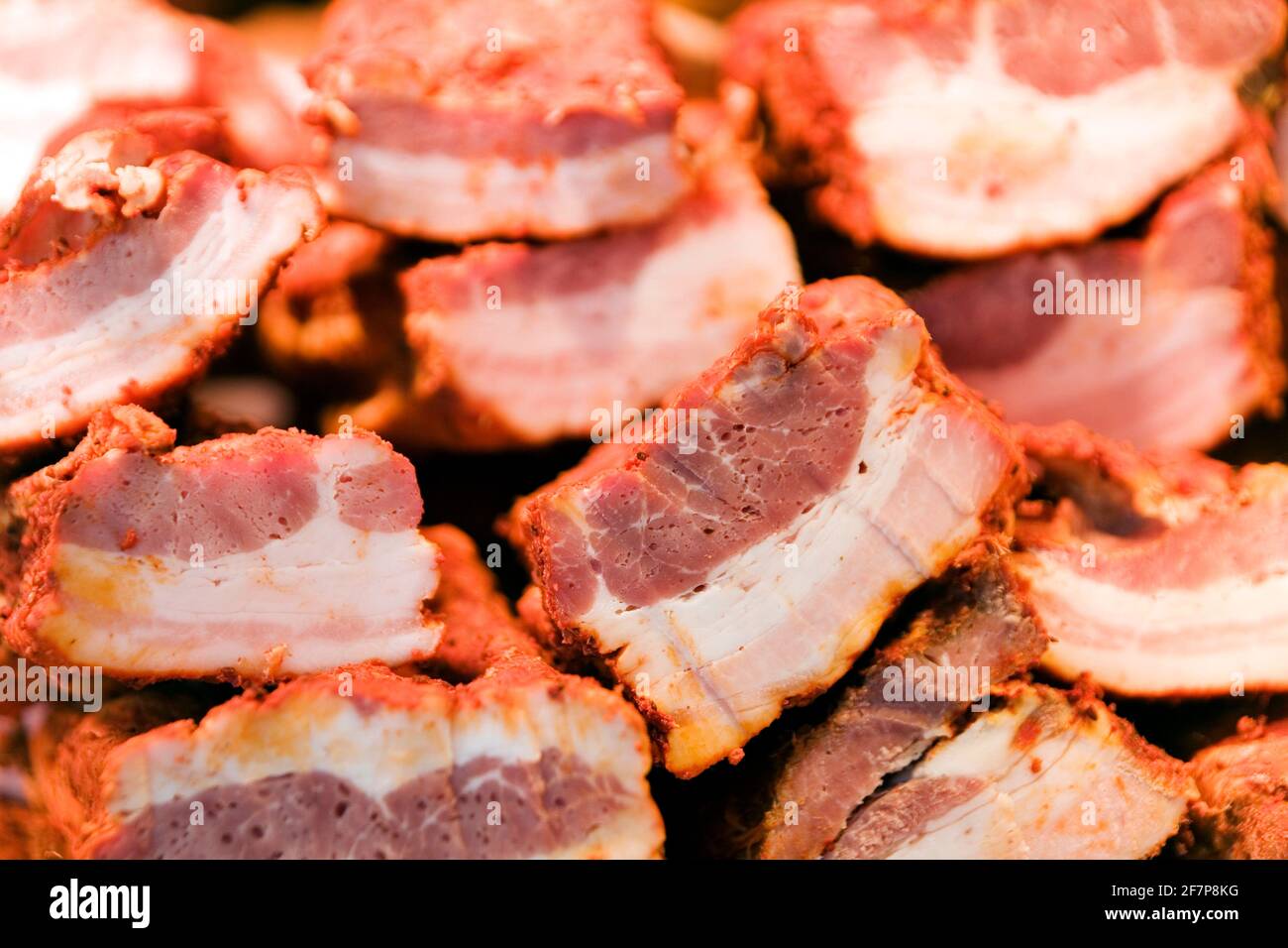viande de porc aux épices paprika Banque D'Images