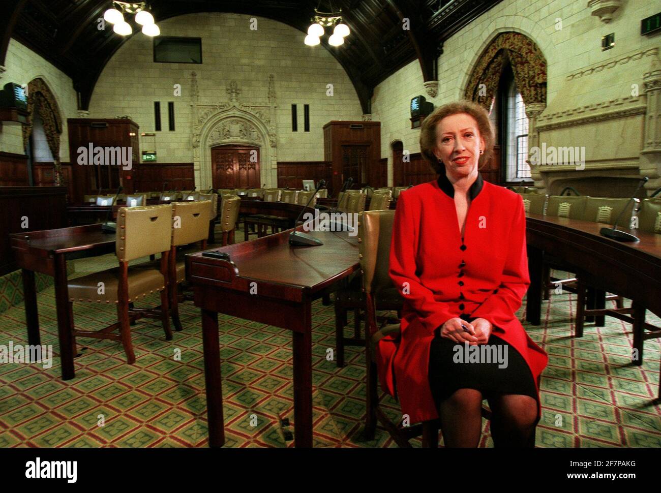 MARGARET BECKETT, CHEF DE LA CHAMBRE DANS LA NOUVELLE MINI-CHAMBRE DE LA CHAMBRE DES COMMUNES. Banque D'Images