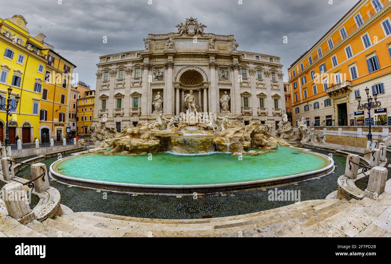 Fontaine de Trévi (Roma) Banque D'Images